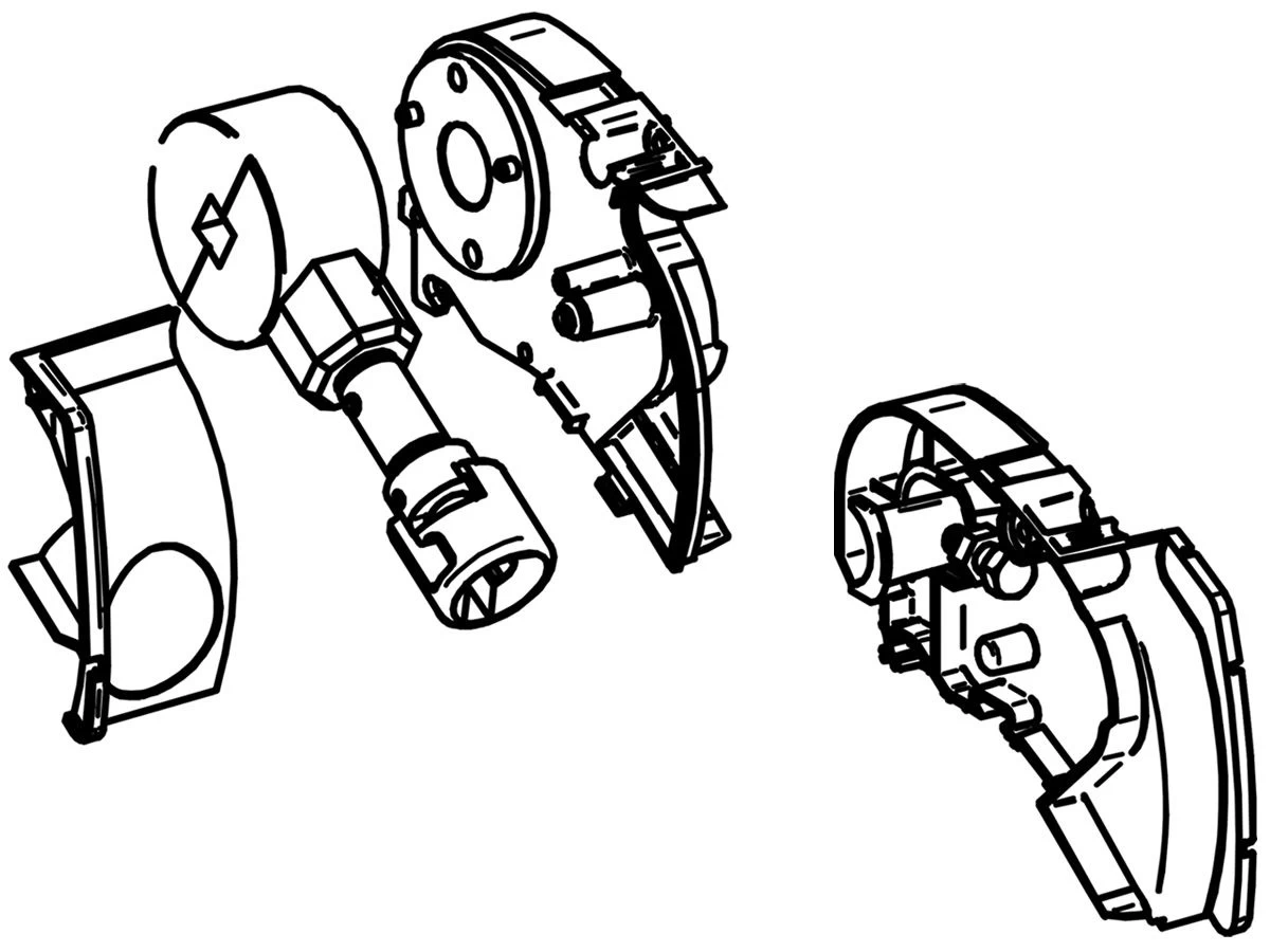 Thule Omnistor Set Binnenkappen & Opdraaimechanisme 6300 3 Thule Omnistor Set Binnenkappen & Opdraaimechanisme 6300