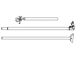 Piper PowerGrip Stormstang Met Klapvoet Staal 25 Mm