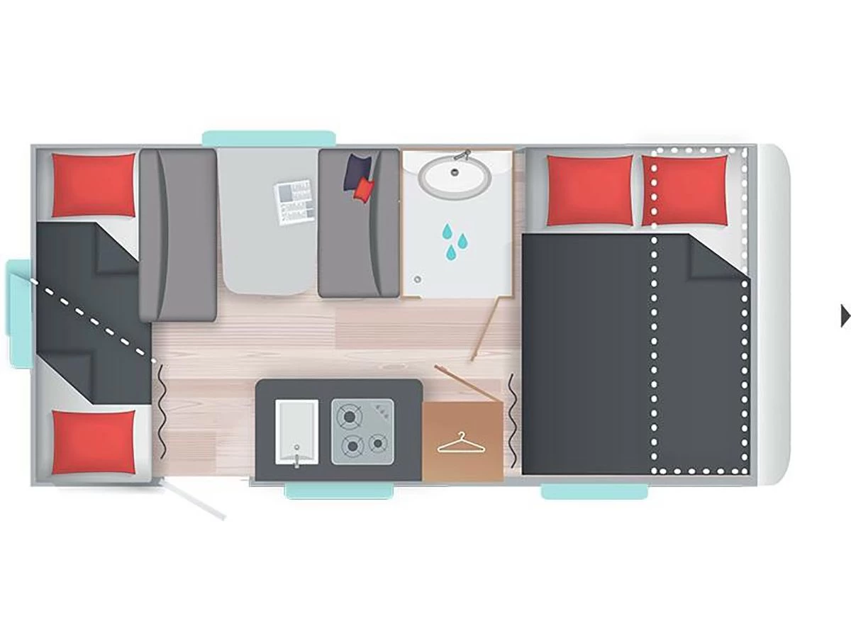 Caravelair Alba 426 Family Caravan 4 Caravelair Alba 426 Family Caravan - Afbeelding 2