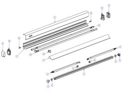 Thule Omnistor Set Eindkappen Cassette 3200