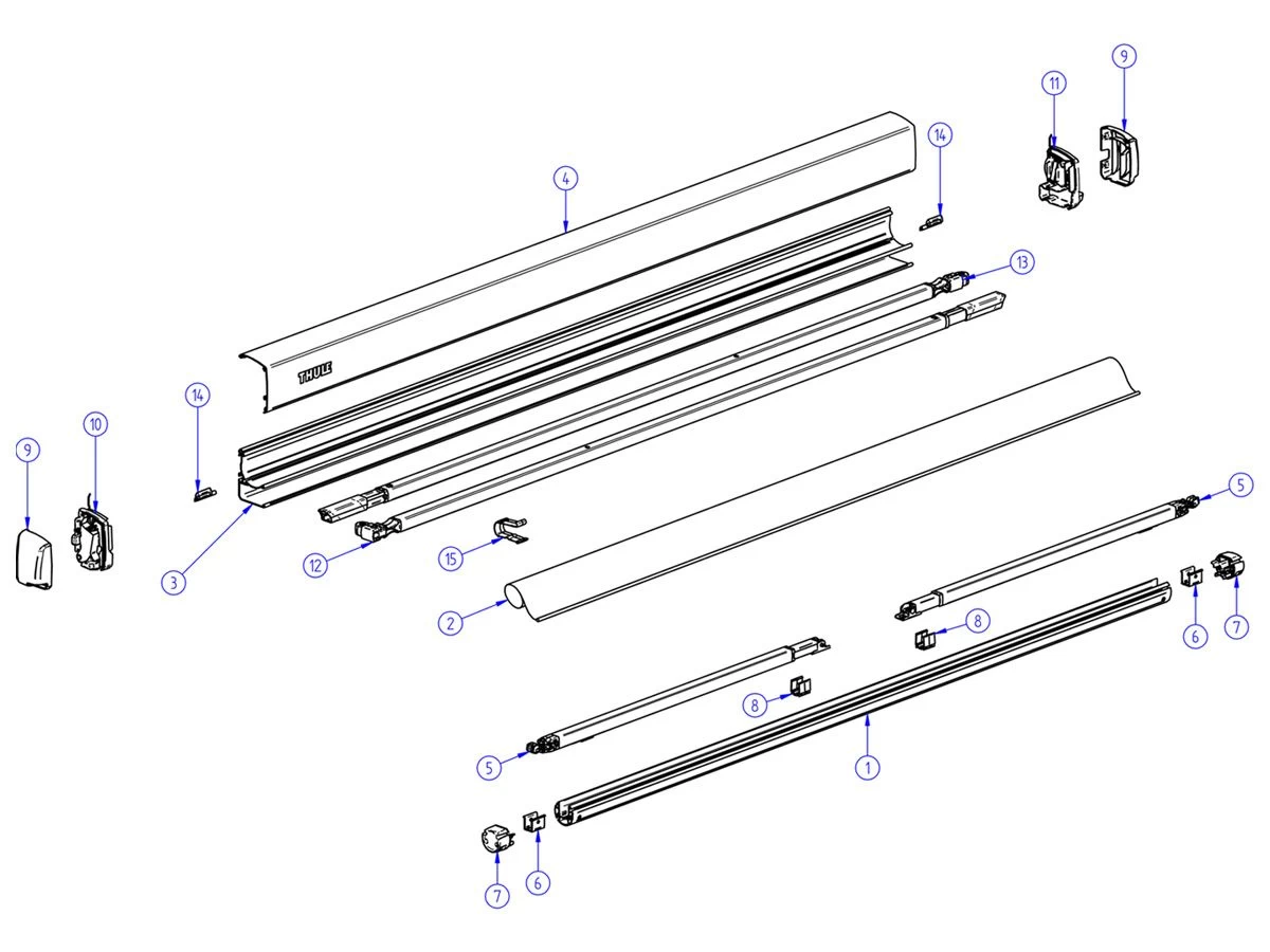 Thule Omnistor Binnenkap Rechts 3200 3 Thule Omnistor Binnenkap Rechts 3200