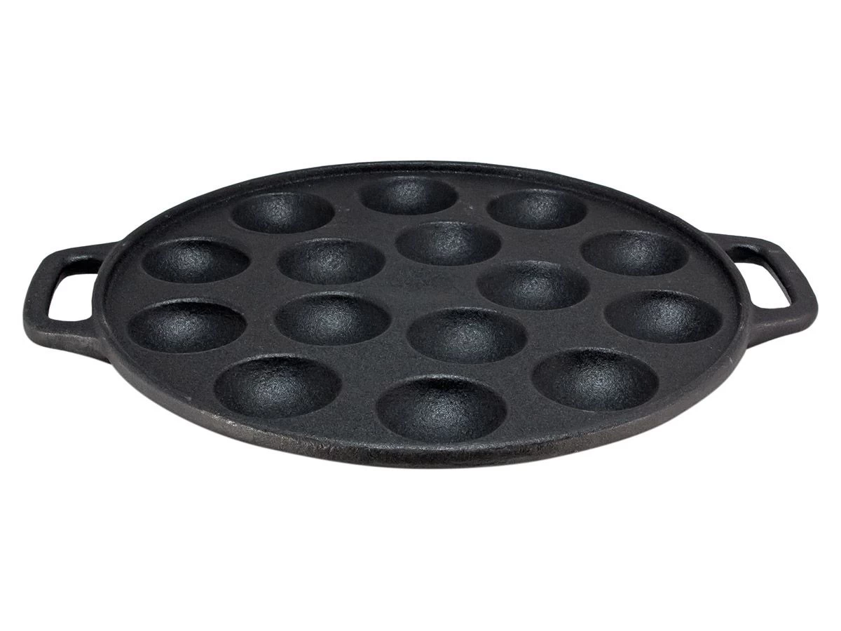 Merkloos Cast Iron Gietijzeren Poffertjesplaat 3 Merkloos Cast Iron Gietijzeren Poffertjesplaat