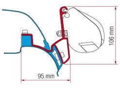 Fiamma F35 Adapter VW T5/T6 California