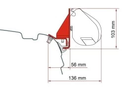 Fiamma F35 Adapter Combi Rail Bracket