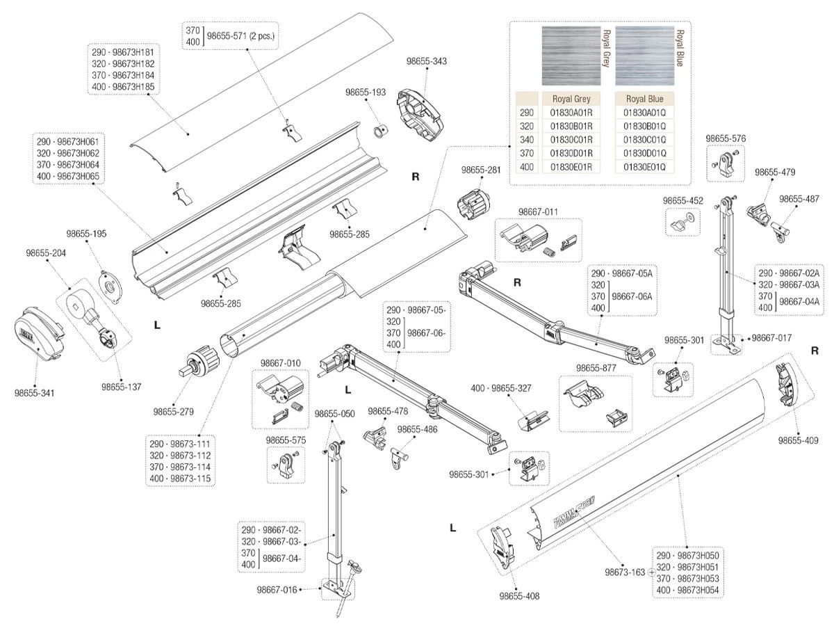 Fiamma Eindkap Voorlijst Rechts F65S 4 Fiamma Eindkap Voorlijst Rechts F65S - Afbeelding 2