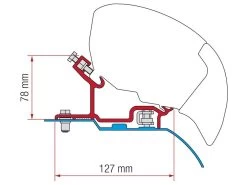 Fiamma F80/F65 Adapter Ducato H3