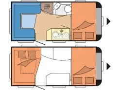 Hobby De Luxe 455 UF Caravan -Wildernis Kampeer Winkel hobby de luxe 455 2022 3 plattegrond ecommerce c3a3