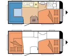 Hobby De Luxe 460 UFe Caravan -Wildernis Kampeer Winkel hobby de luxe 460 ufe 2022 3 plattegrond ecommerce 2049