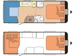 Hobby Prestige 650 UFf Caravan -Wildernis Kampeer Winkel hobby prestige 650 uff 2022 3 plattegrond ecommerce 1f60