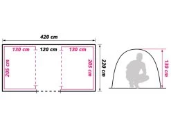 Obelink Napels 4 Poly Tunneltent -Wildernis Kampeer Winkel obelink napels 4 tc floor plan ecommerce acf1 1