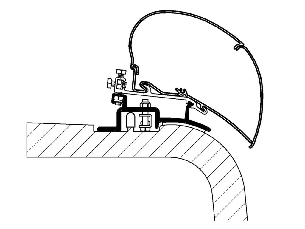 Thule Adapter Ducato H2 1994-2006 3 Thule Adapter Ducato H2 1994-2006